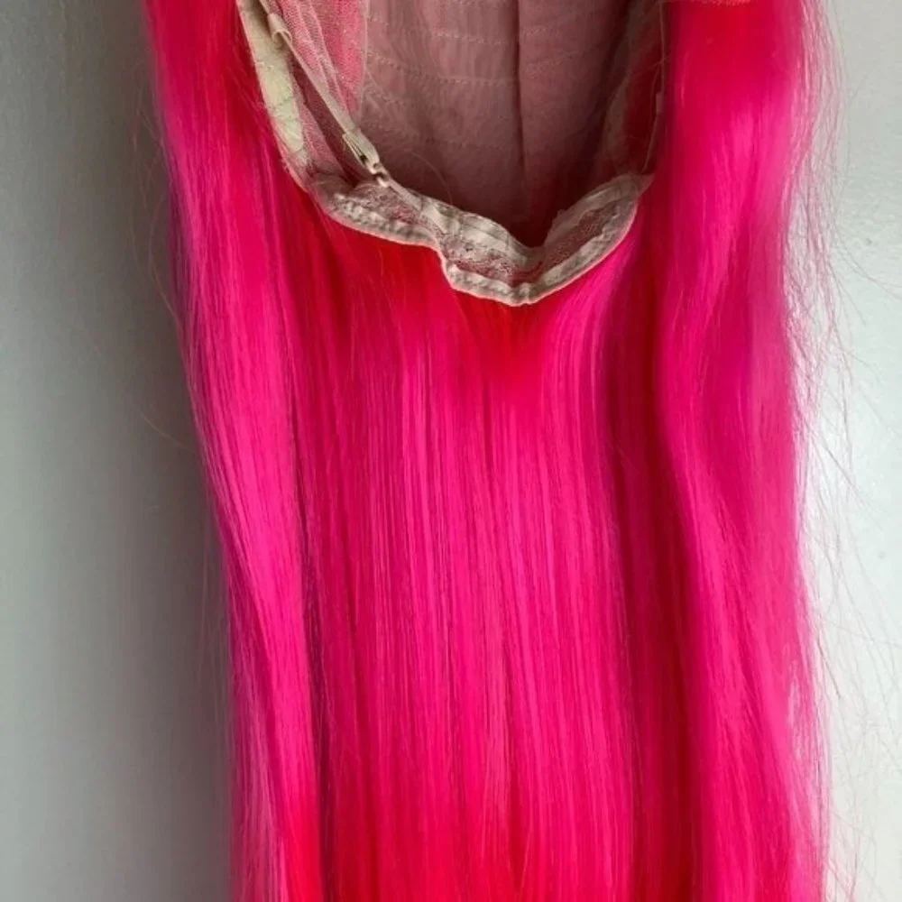 Pink Wig,Hot Pink Hair Wigs